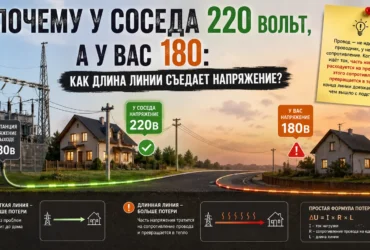 Почему у соседа 220 вольт, а у вас 180: как длина линии съедает напряжение – фото №36