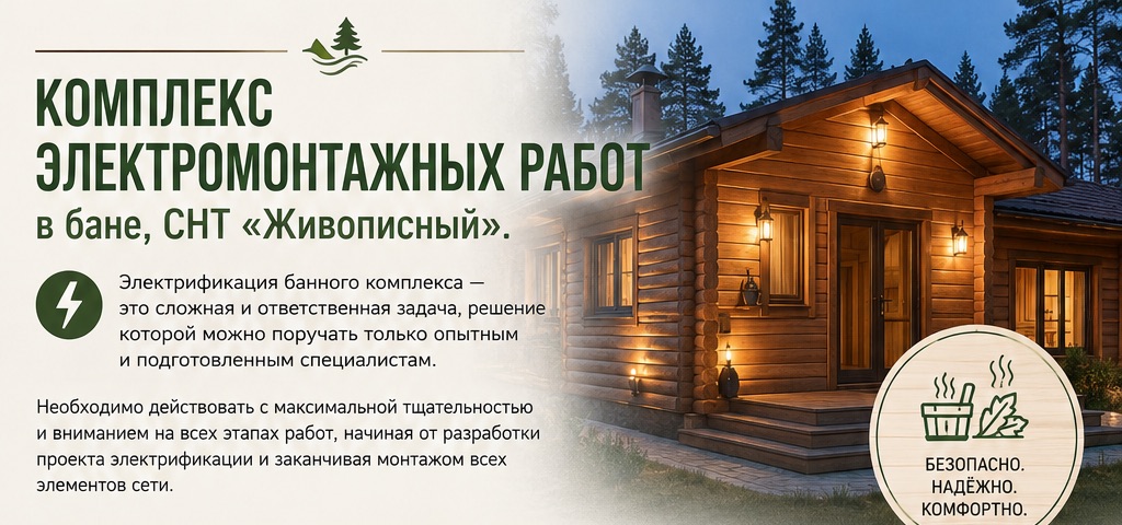 Как провести свет и электричество в баню правильно: от проекта до подключения – фото №1