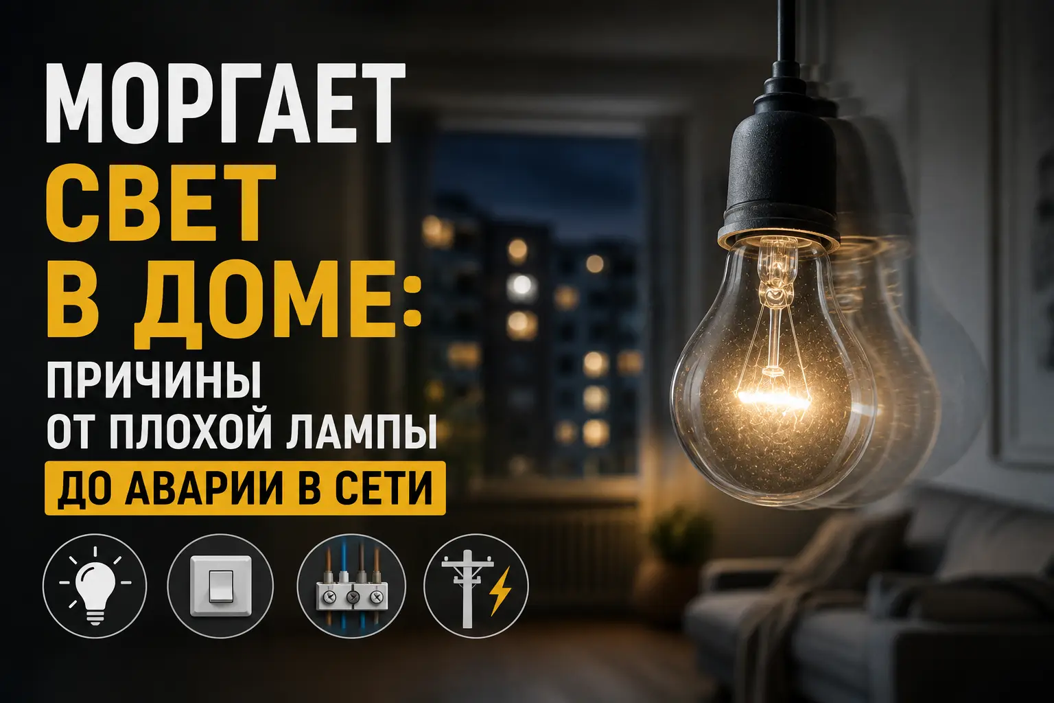 Моргает свет: как по масштабу мерцания понять, где искать причину – фото №1