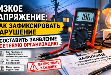 Низкое напряжение: как зафиксировать нарушение и составить заявление в сетевую организацию – фото №39